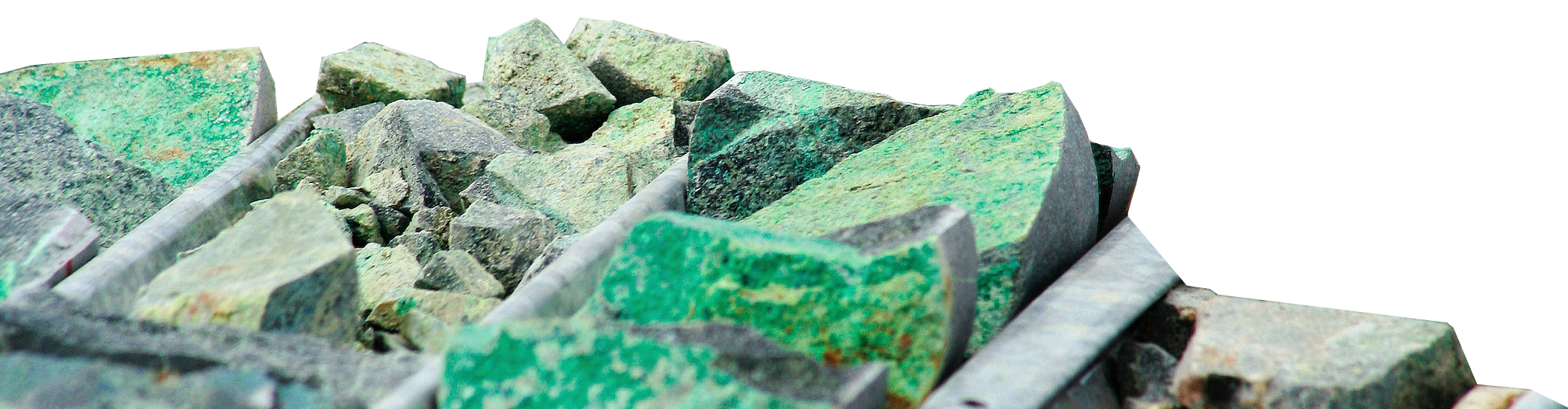 Detail of cutting sample in sample bank of Escondida copper mine, Chile.