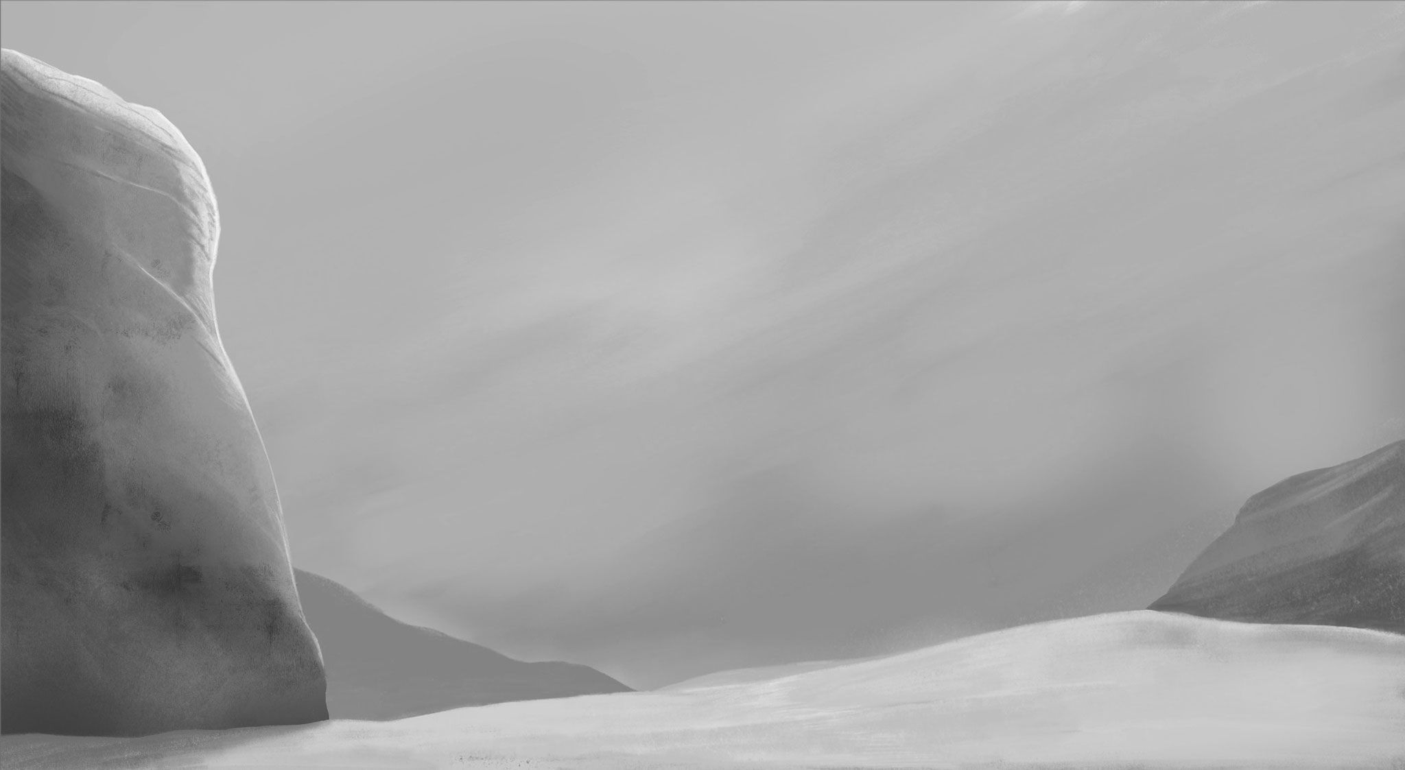 All life fades out to show an empty seafloor in black and white.