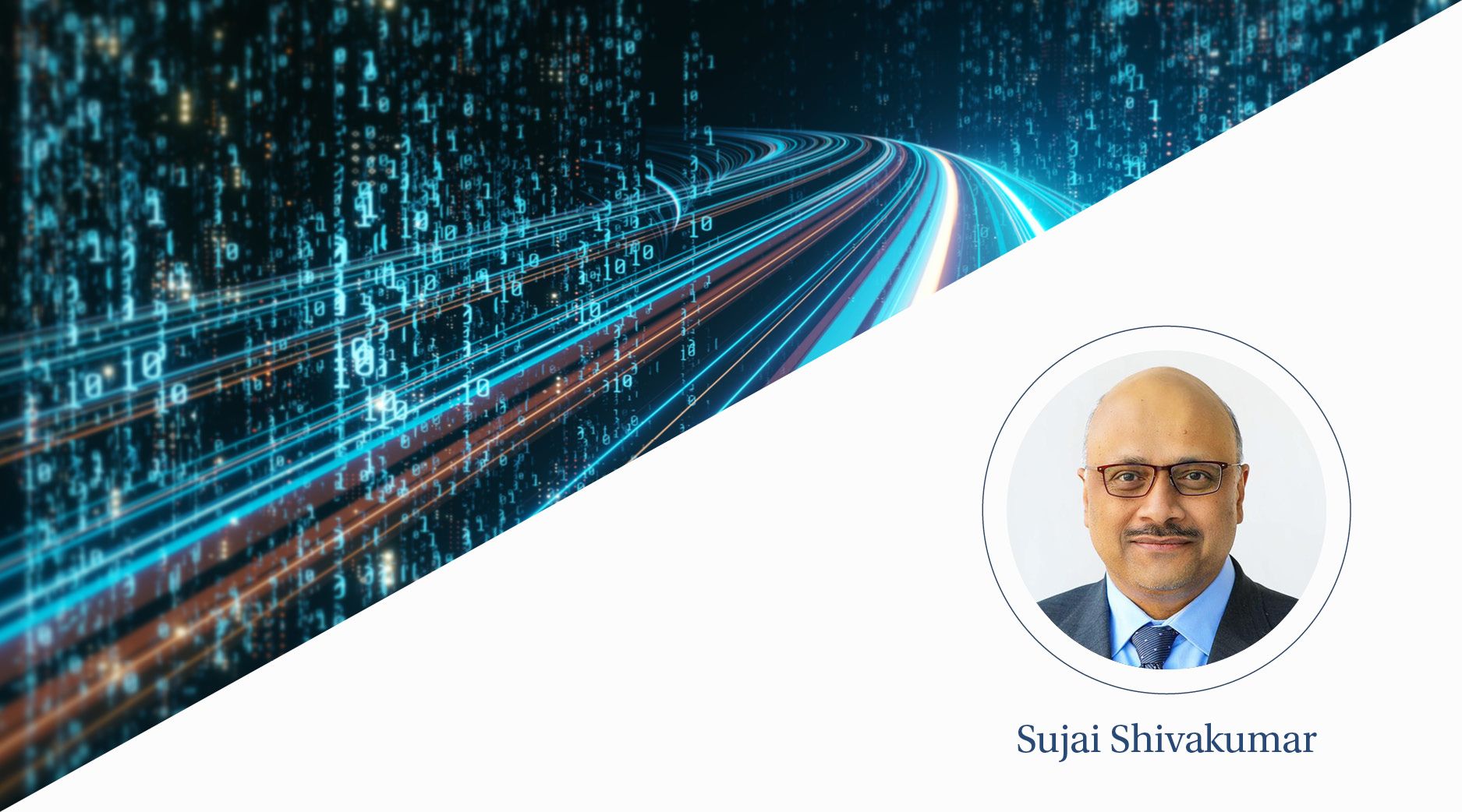 A neon road in front of a matrix of glowing numbers.