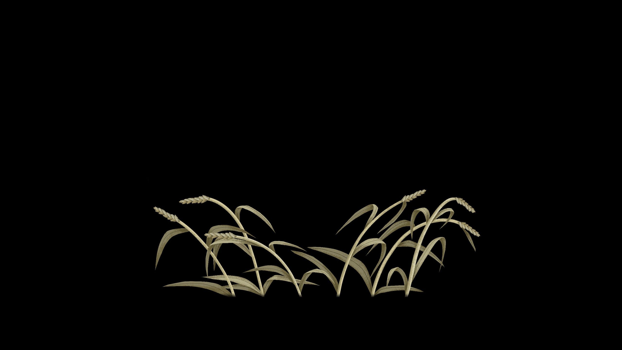 Illustration of a dying wheat field