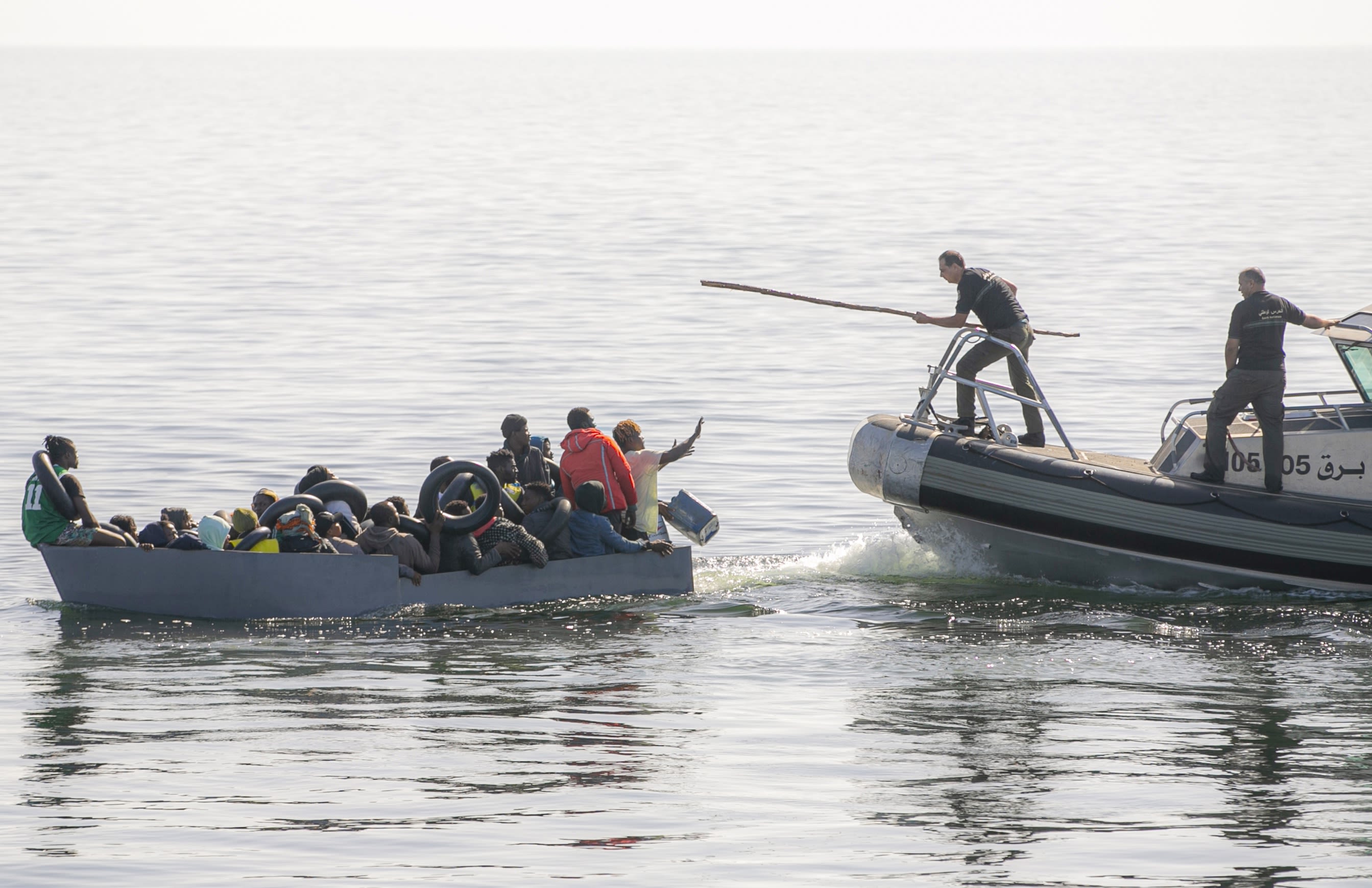 Tunisian National Guard operation against African irregular migrants who try to reach Europe via the Mediterranean Sea, Sfax, Tunisia. | Yassine Gaidi / Anadolu Agency via Getty Images